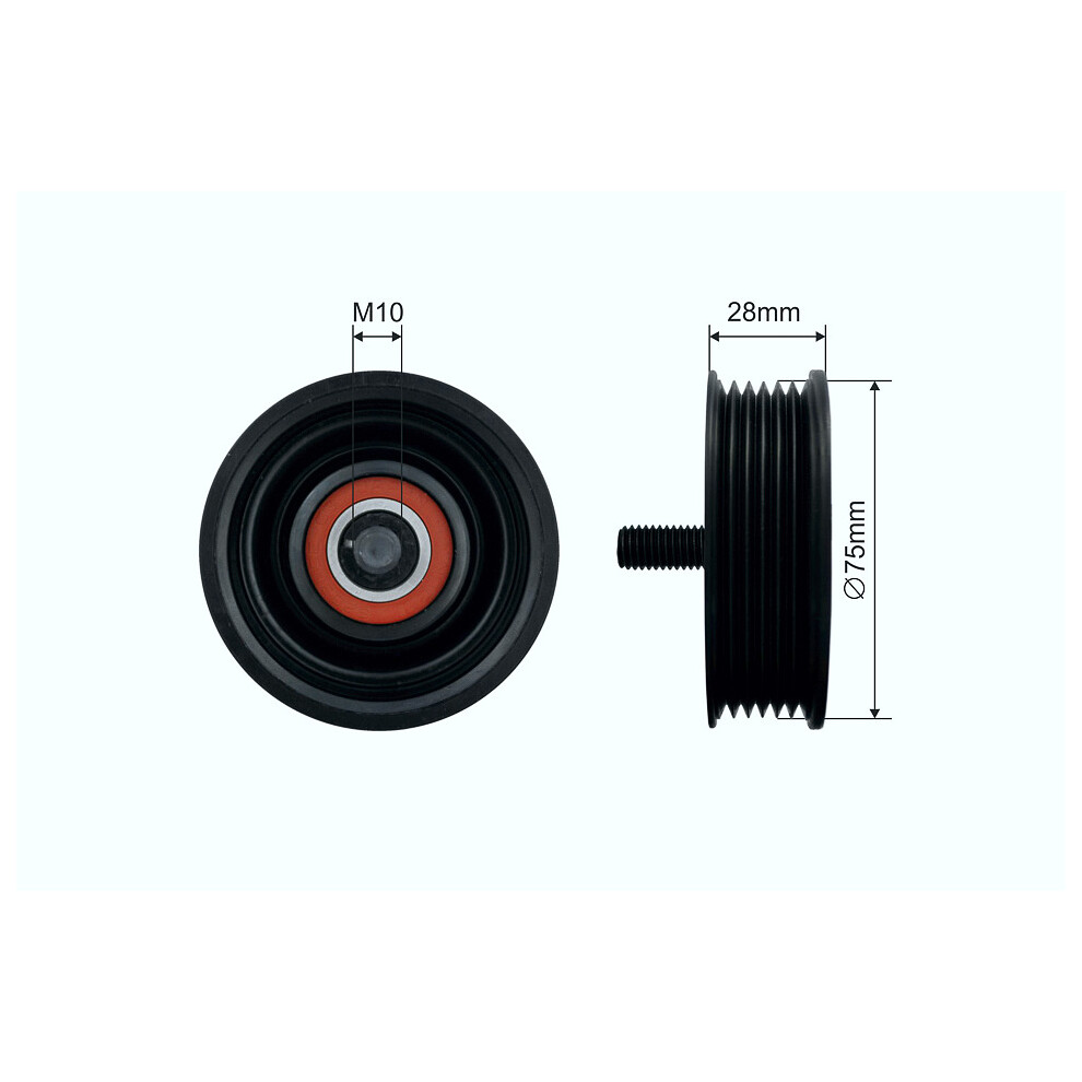 Belt idler pulley RNK-LR-012 NTY for LAND ROVER JAGUAR - Image 10