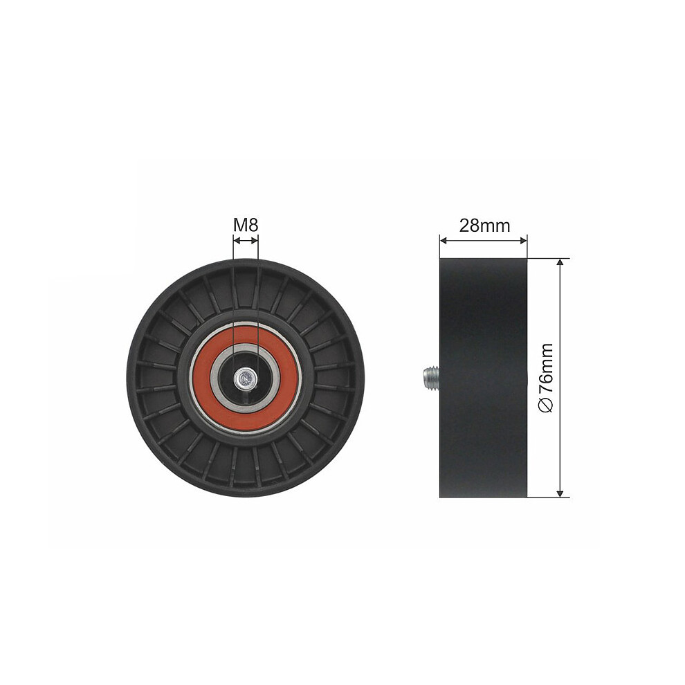 DEFLECTION PULLEYGUIDE PULLEY VBELT RNK-ME-027 FOR MERCEDES-BENZ C-CLASS CLK - Image 9