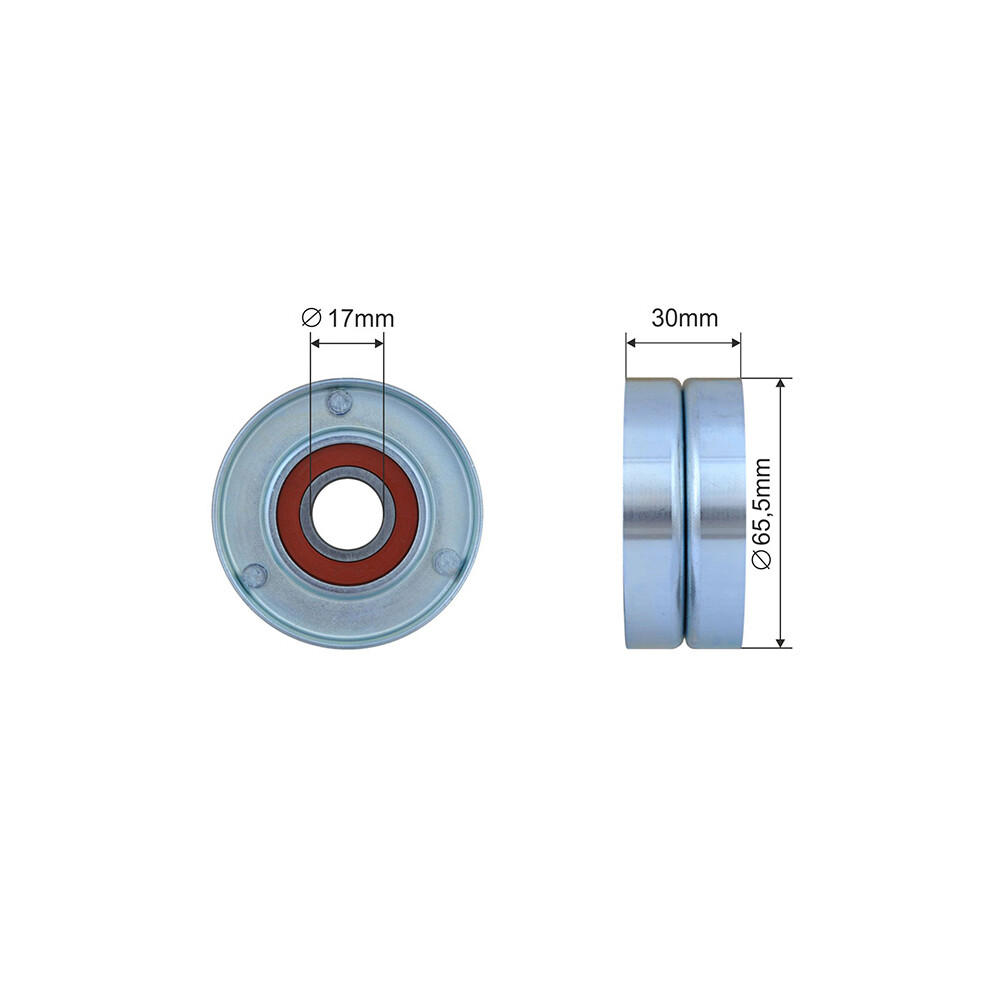 Nty Pulley Idler V-Belt For Mercedes C T-Model Cls E All-Terrain 06