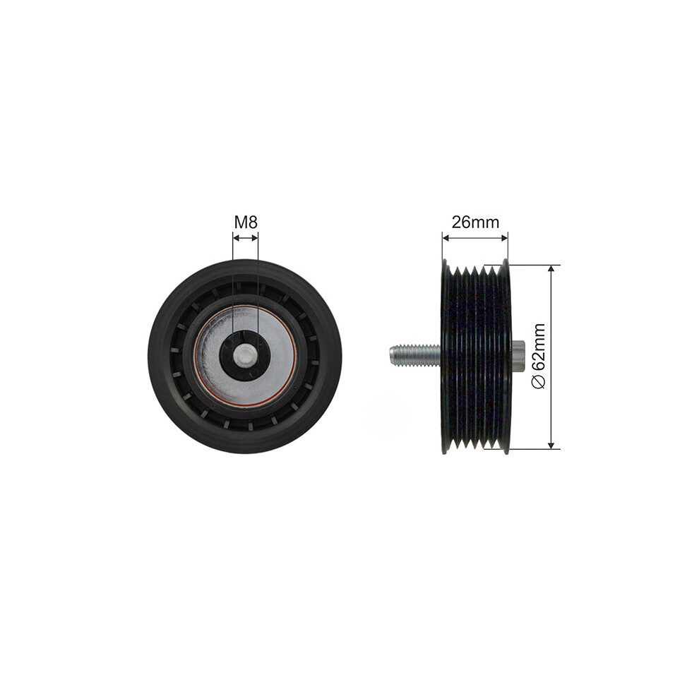 ✅Fits NTY RNK-ME-024 PULLEY IDLER V-BELT ⭐UK Seller⭐ - Image 13