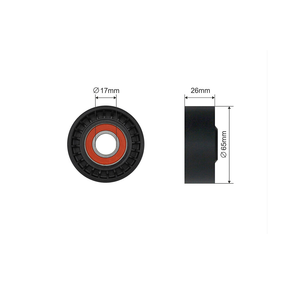 Fits NTY RNK-ME-065 V-RIBBED BELT PULLEY IDLER ⭐UK Stock⭐ - Image 6