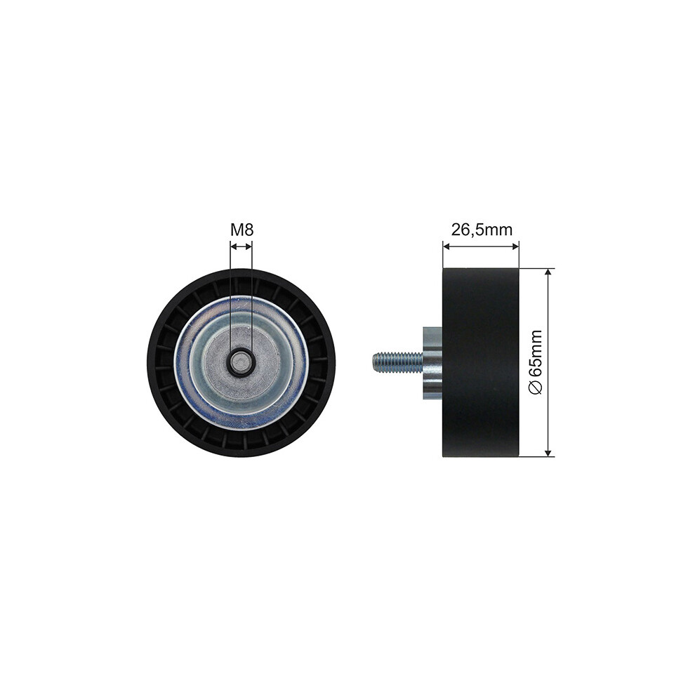 Pulley Idler V-Belt For Mercedes Sprinter (B906) 210 Cdi, 213 Cdi 5902048242143