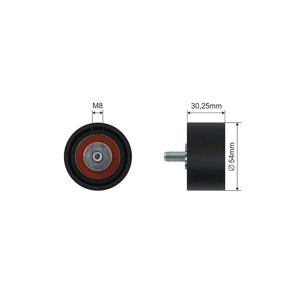 DEFLECTIONGUIDE PULLEY VRIBBED BELT RNK-ME-075 FOR JEEP GRAND/CHEROKEE/III 3.0L - Image 9