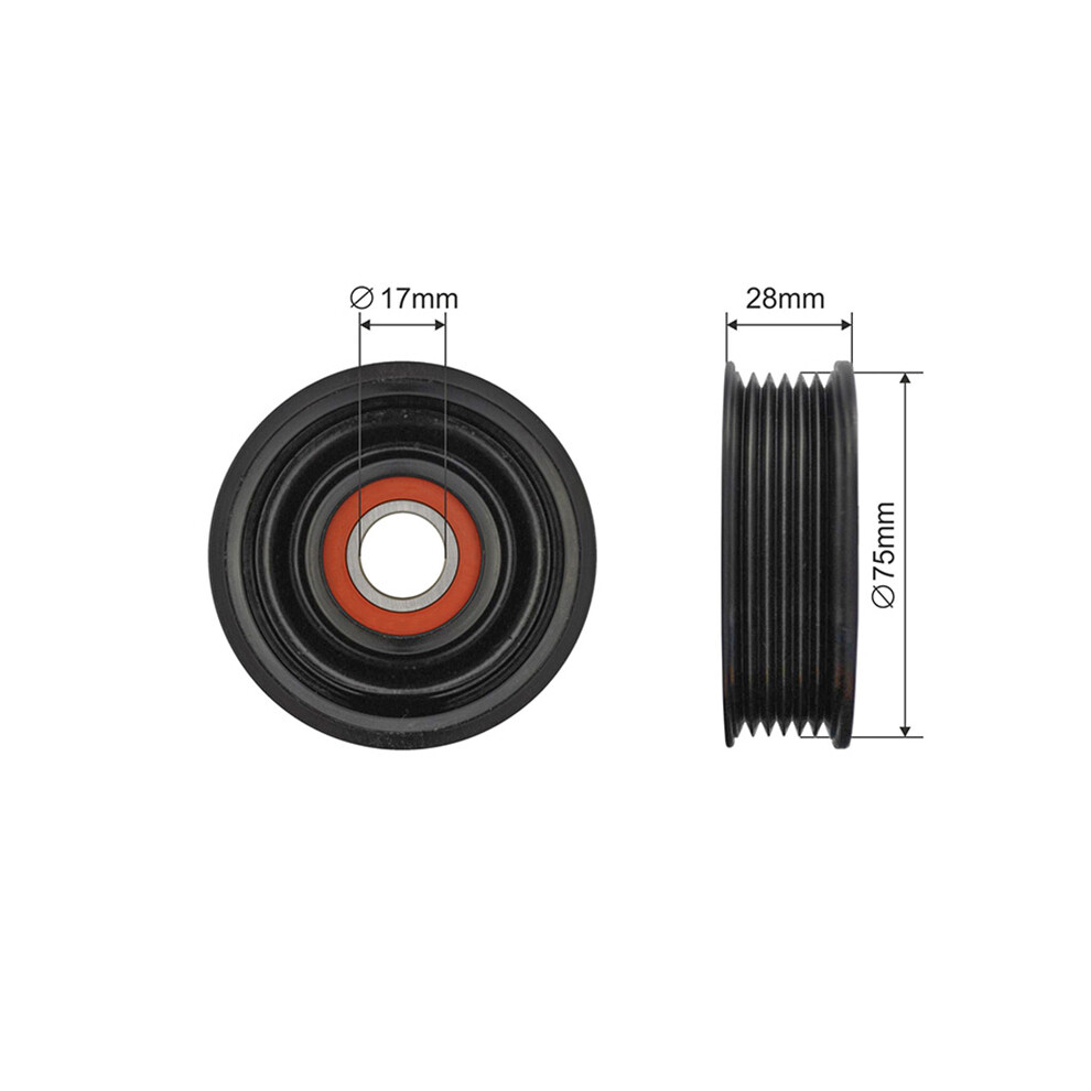 Pulley Idler V-Belt For Mazda 3 (Bl) 1.6 Mzr 08-14 5902048244888