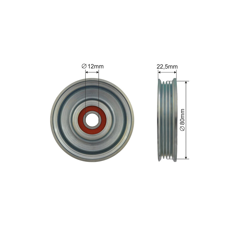Pulley Idler V-Belt For Nissan Cabstar Np300 Navara Nt400 01- 5902048234049