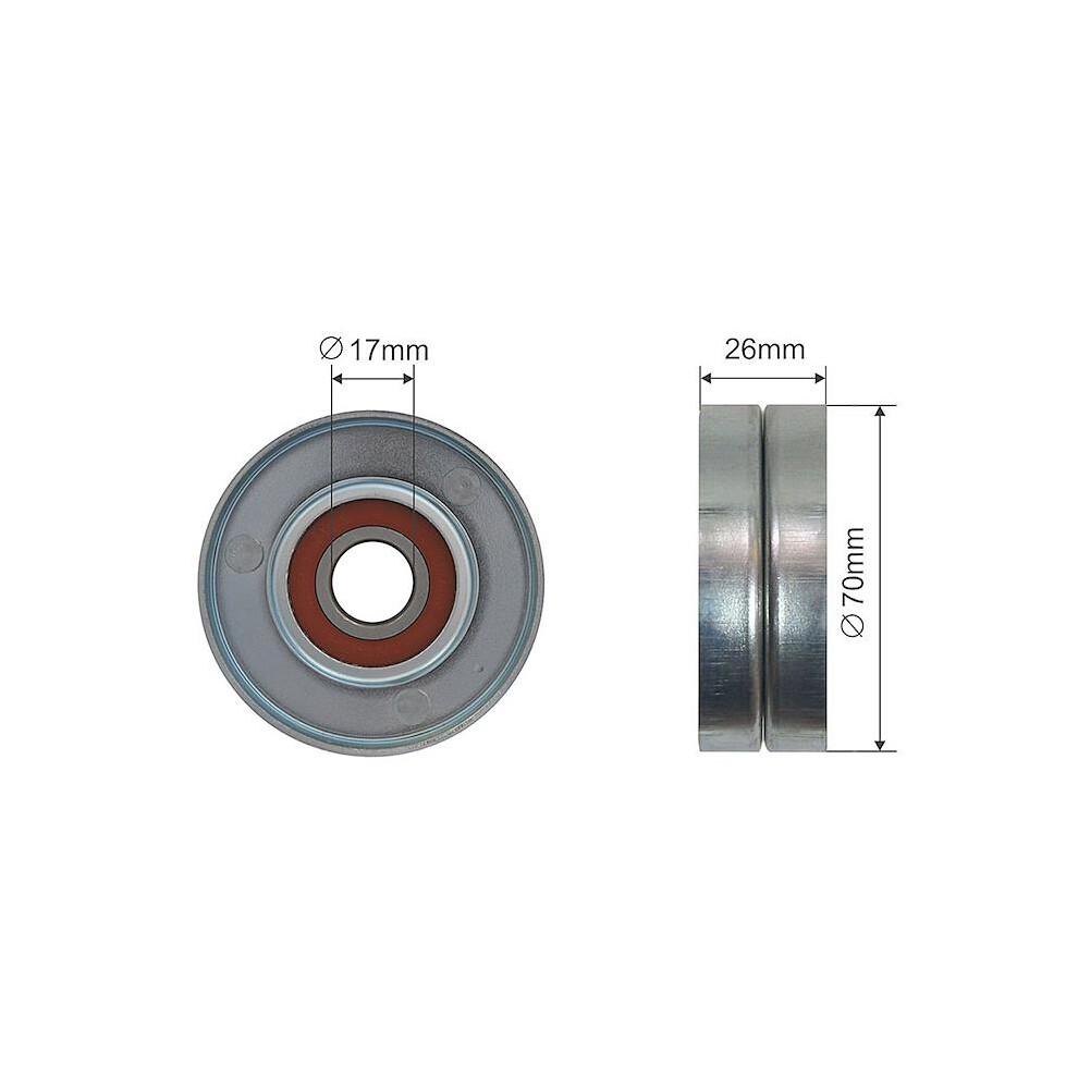 Pulley Idler V-Belt For Opel Adam,Agila,Astra G,Astra G Classic 5902048234094
