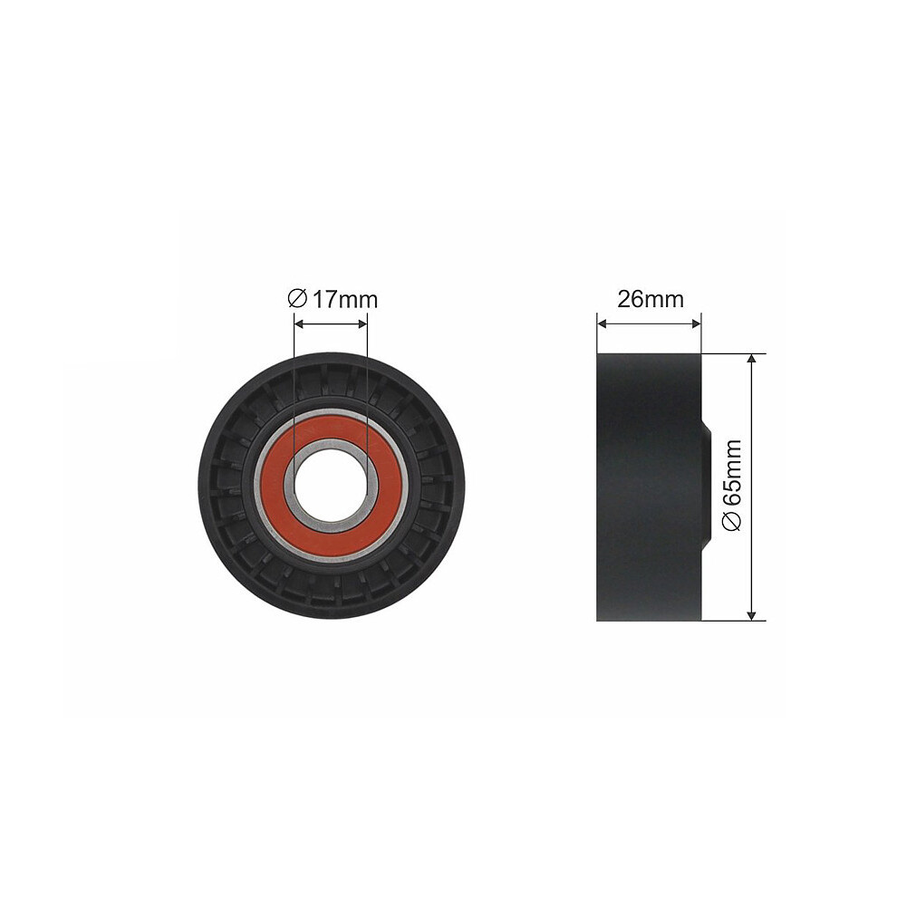 NTY Idler Pulley Serpentine Belt Tensioner RNK-RE-001 for BMW Dacia Fiat Ford - Image 8