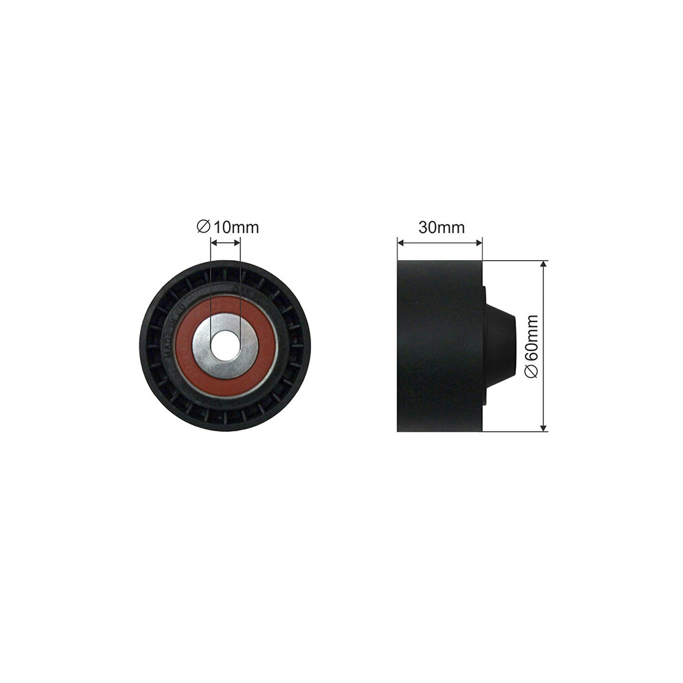 NTY Reinforcing Idler/Guide Pulley Ribbed V-Belt RNK-RE-005 For Dacia Fiat - Image 9