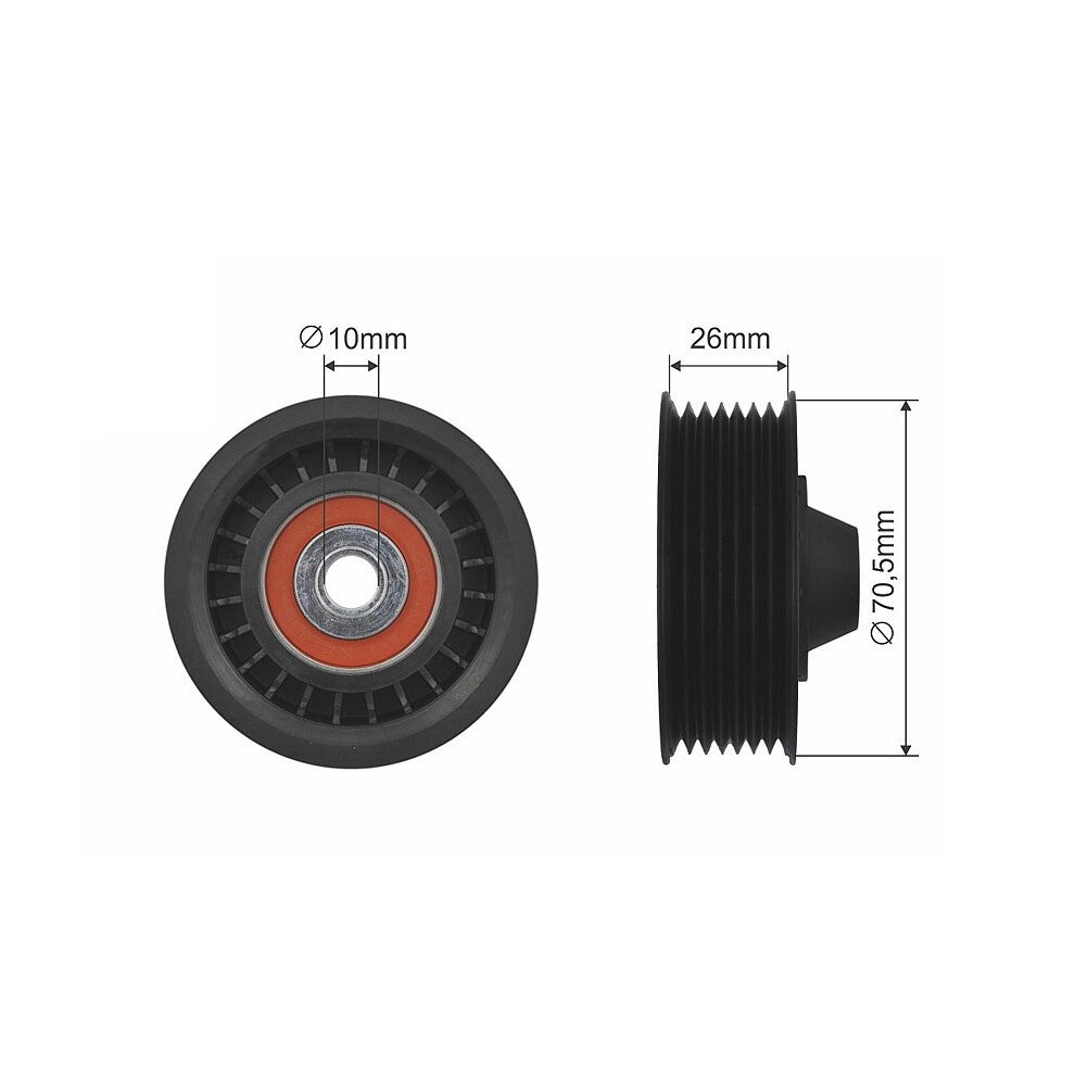 Nty Pulley Idler V-Belt For Dacia Dokker Express Duster Lodgy