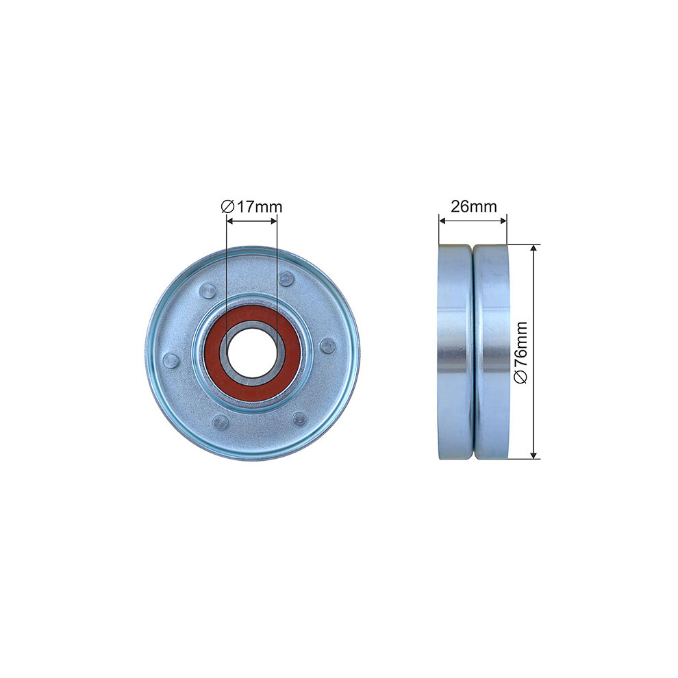 Nty Pulley Idler V-Belt For Renault Laguna I 95- Volvo S70 97