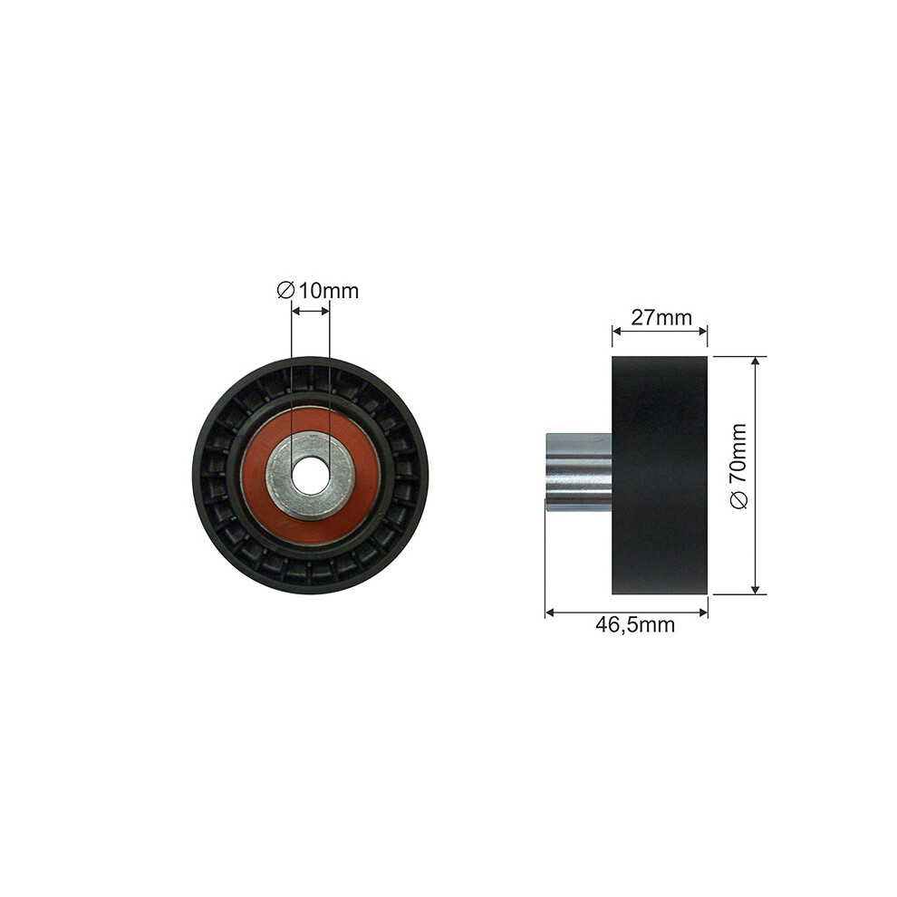 PULLEY IDLER V-BELT For RENAULT LAGUNA ESPACE SAFRANE 2.2D 93-01-image-OPC-PGYQ6DH-NEW