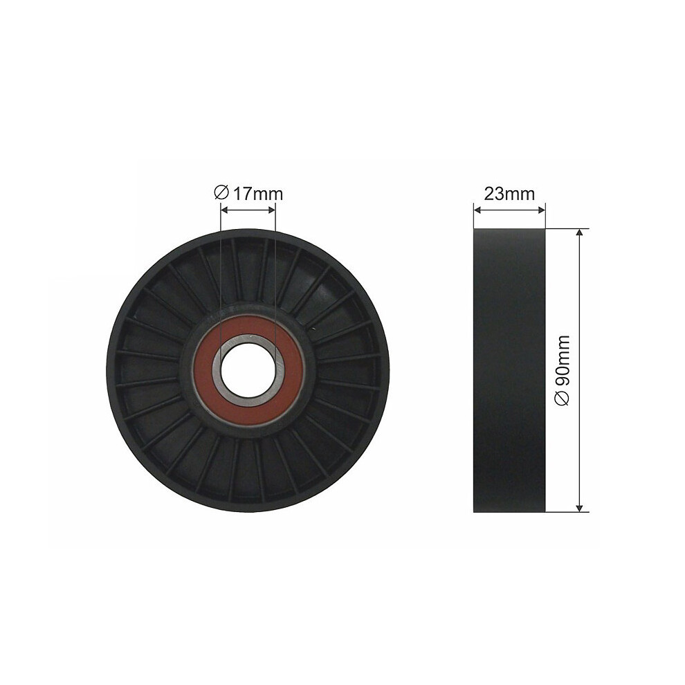 V-belt tensioner pulley RNK-SA-000 NTY for SAAB 9-5 9-3 9-3 Cabriolet 9-5 Estate - Image 8