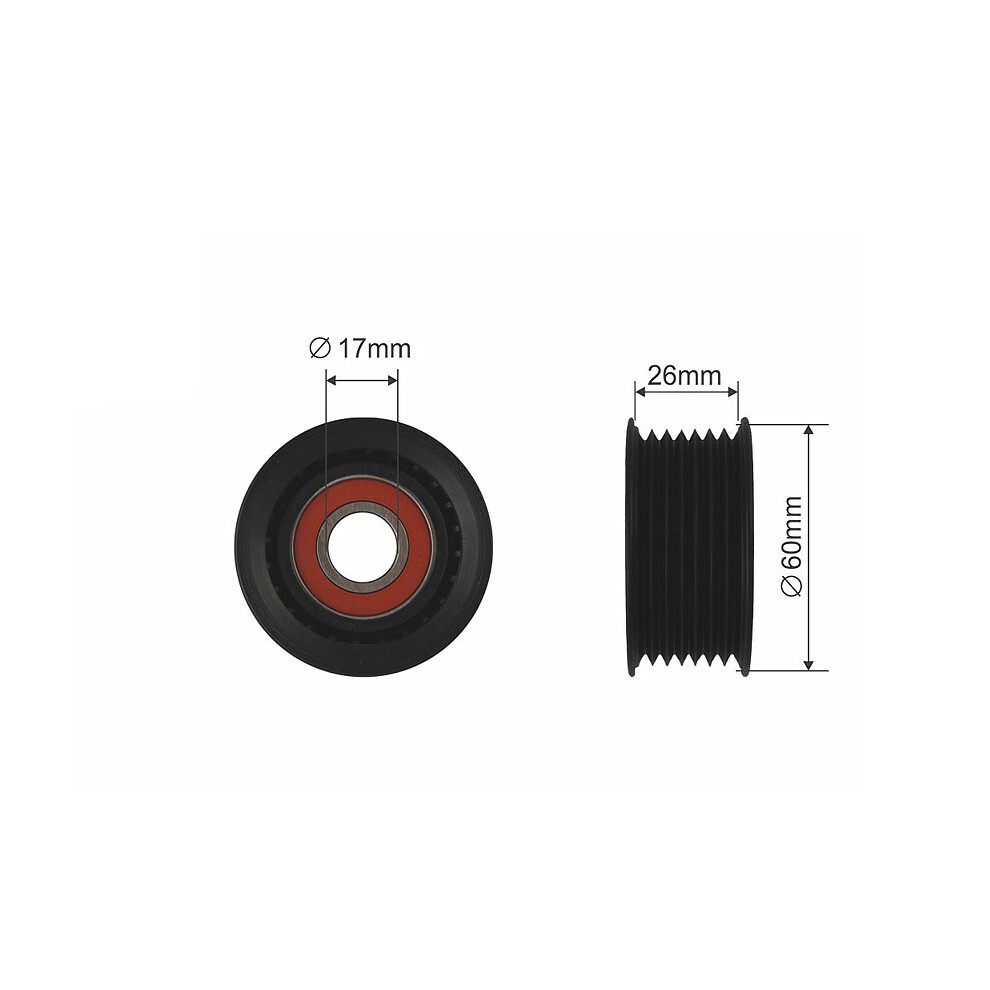 DEFLECTIONGUIDE PULLEY VRIBBED BELT RNK-SU-007 FOR SUZUKI GRAND/VITARA/II 1.9L - Image 7