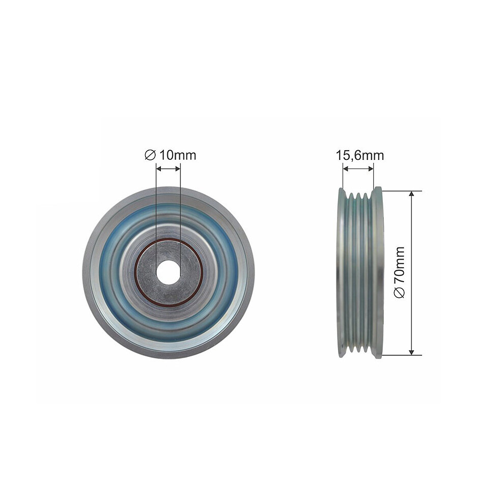 Fits NTY RNK-SU-006 PULLEY IDLER V-BELT - Image 12