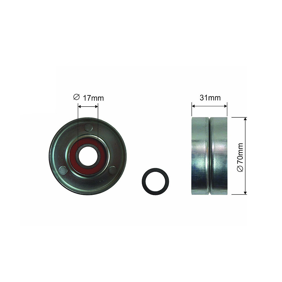 Pulley Idler For Toyota Rav-4 05- Corolla 07- Camry 06- 5902048101129