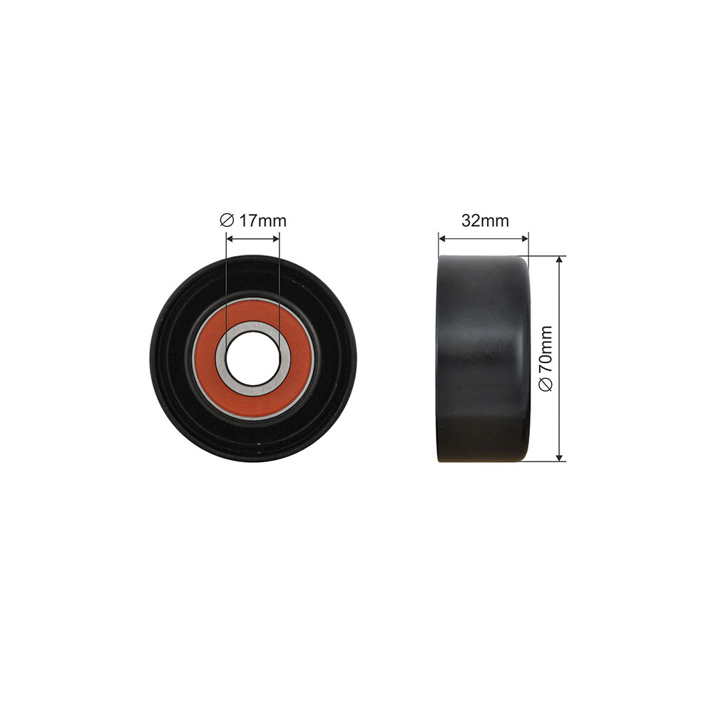 Fits NTY RNK-TY-035 PULLEY IDLER V-BELT - Image 9