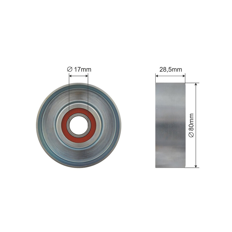 Fits NTY RNK-VV-001 PULLEY IDLER V-BELT - Image 9