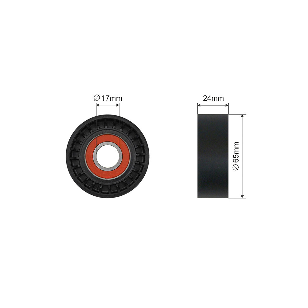 Fits NTY RNK-VV-018 V-RIBBED BELT PULLEY IDLER - Image 11