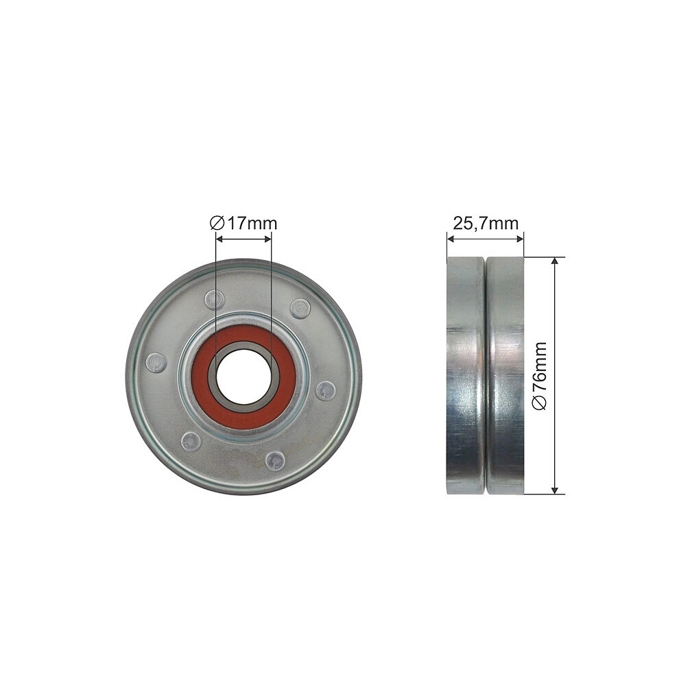 Pulley Idler V-Belt For Audi A4 A6 A8 Allroad Skoda Superb I 97- 5902048099709