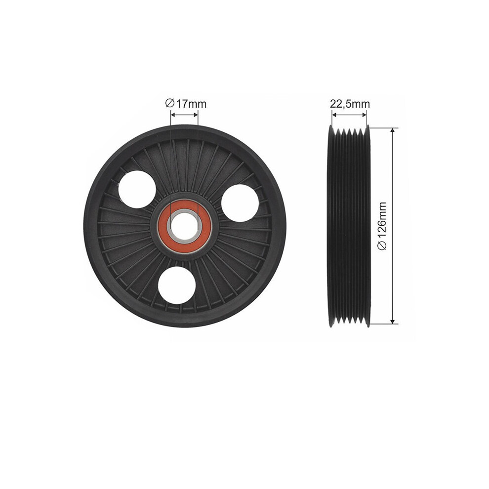 DEFLECTIONGUIDE PULLEY VRIBBED BELT RNK-RE-016 FOR PEUGEOT EXPERT/Van/TEPEE 2.0L - Image 2