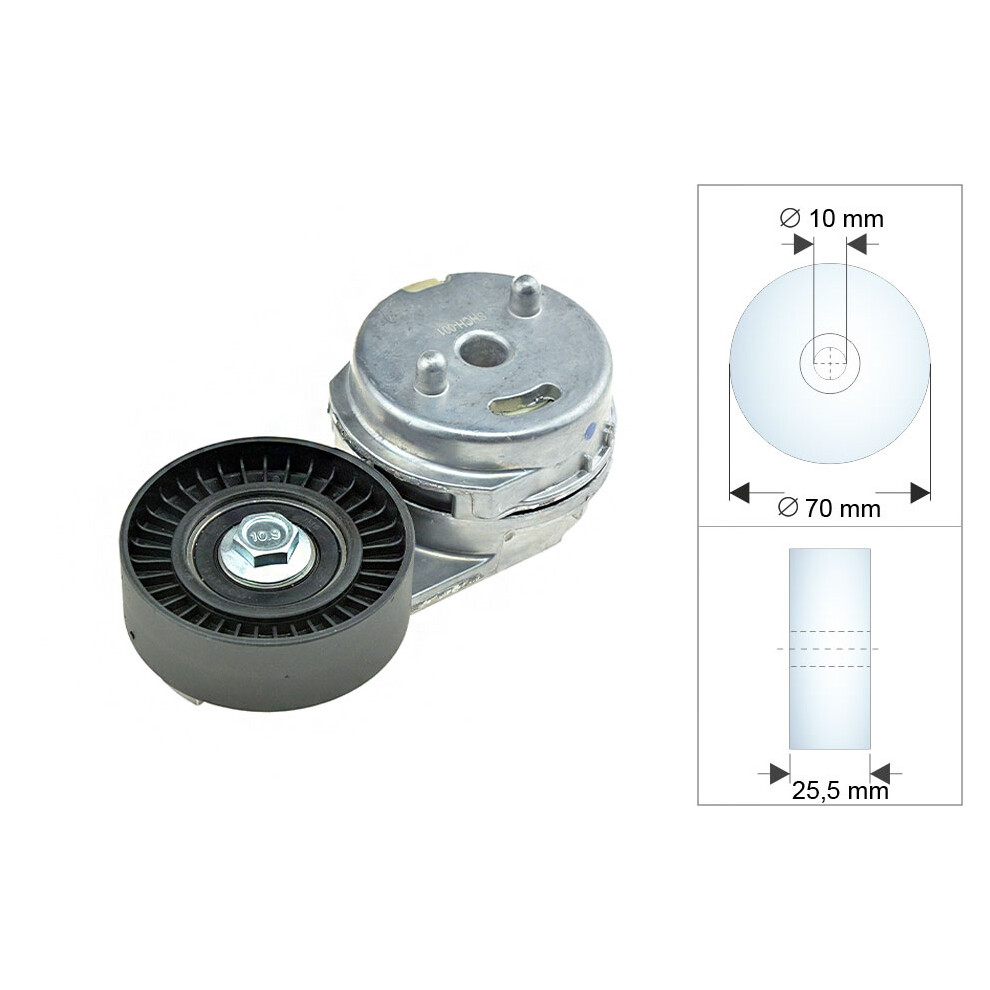 Pulley Idler V-Belt For Chrysler Voyager Iii 00-07 Sebring 04-10 5902048133229