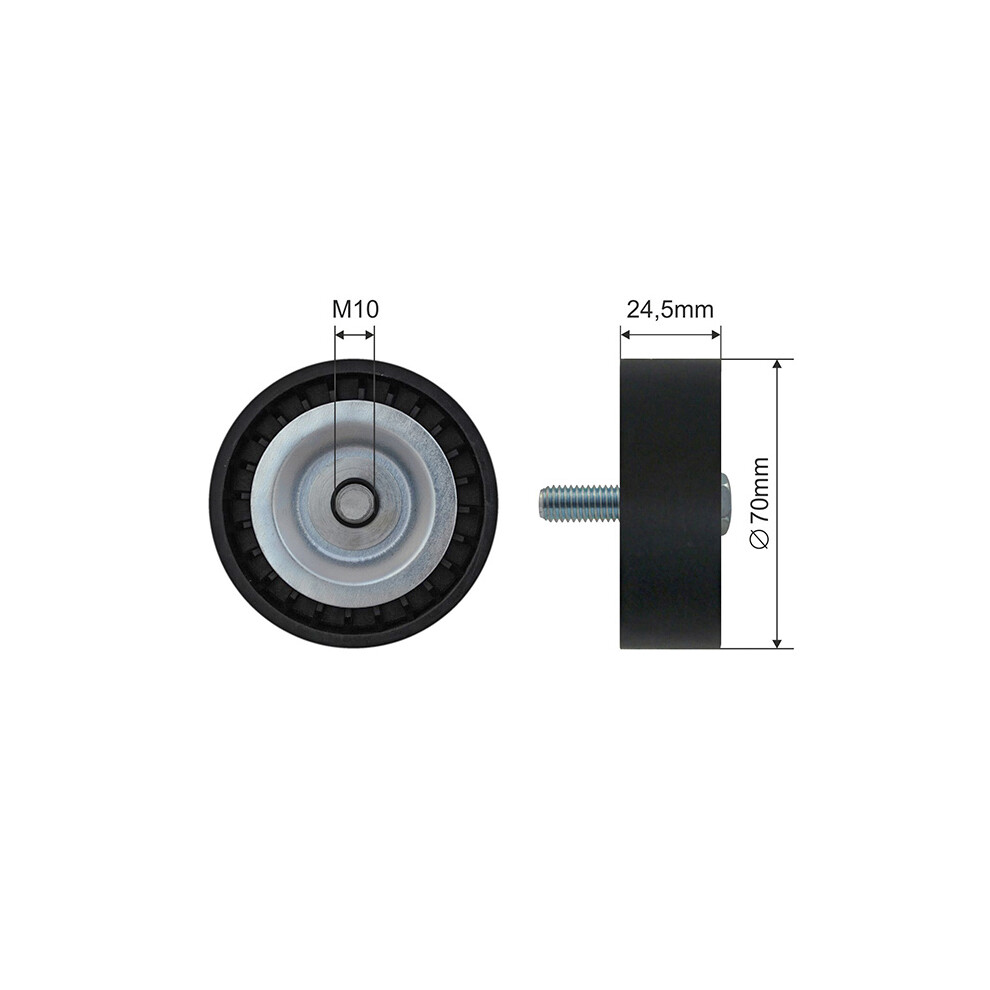 Nty Pulley Idler V-Belt For Dodge Caliber 07- Jeep Compass 07