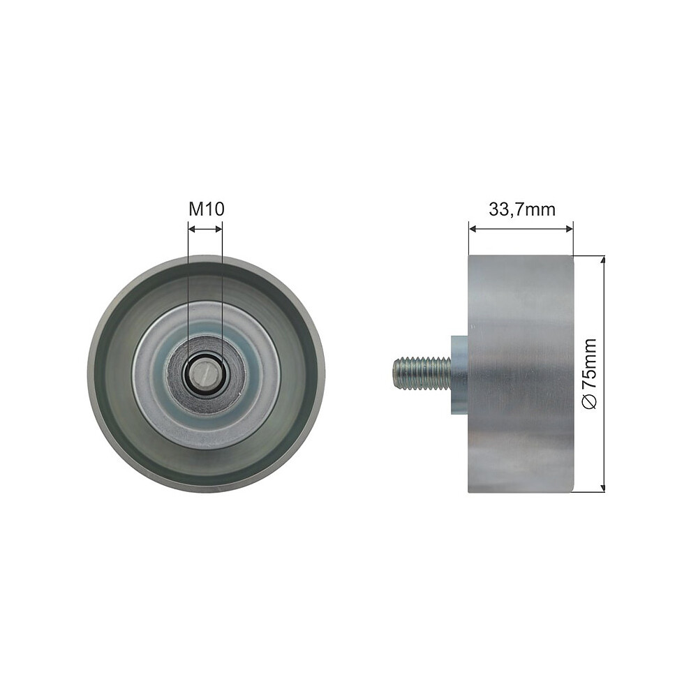 Nty V-Belt Tensioner Pulley For Infiniti Fx35 Fx37 Fx50 08