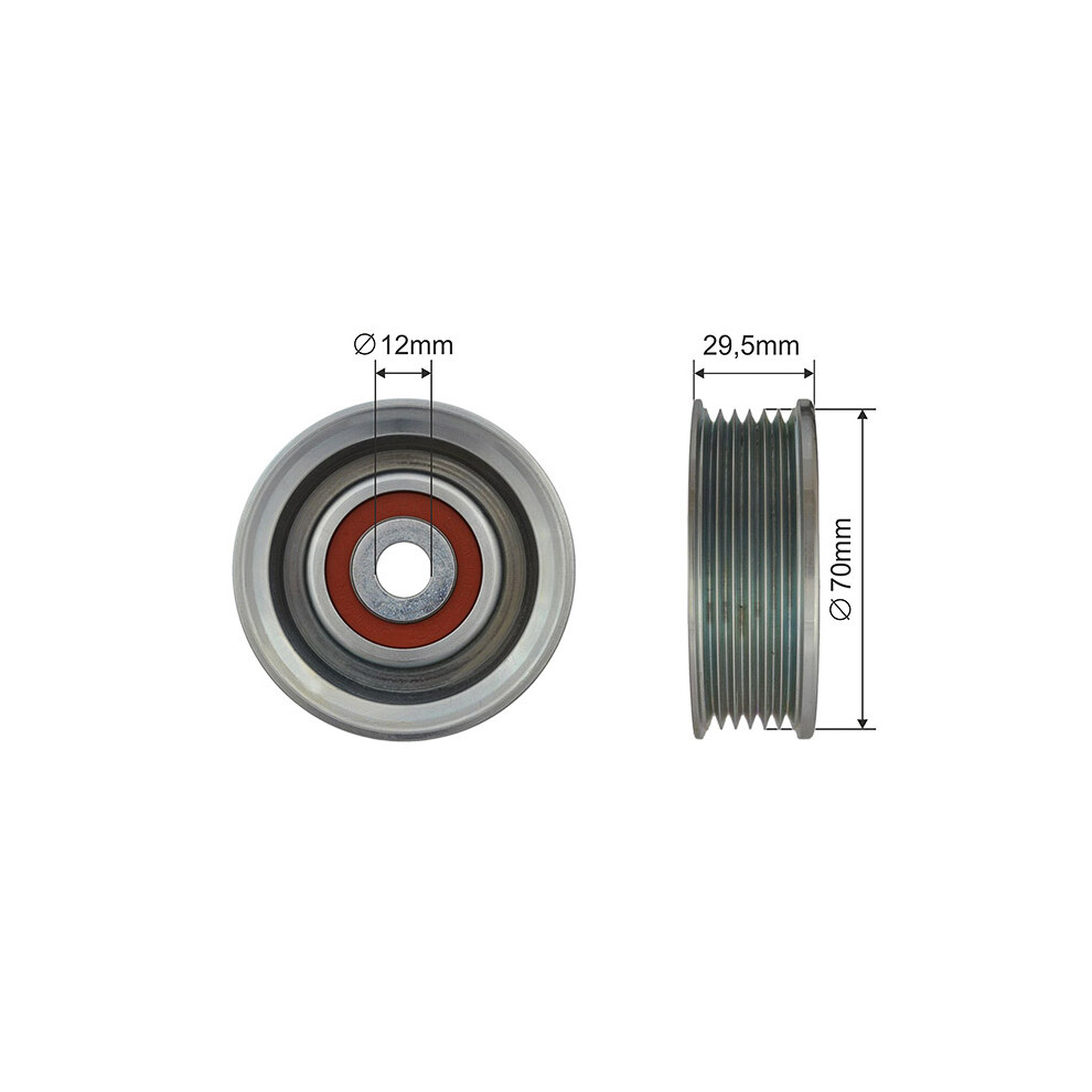 Fits NTY RRK-TY-007 V-RIBBED BELT PULLEY IDLER ⭐UK Stock⭐ - Image 8