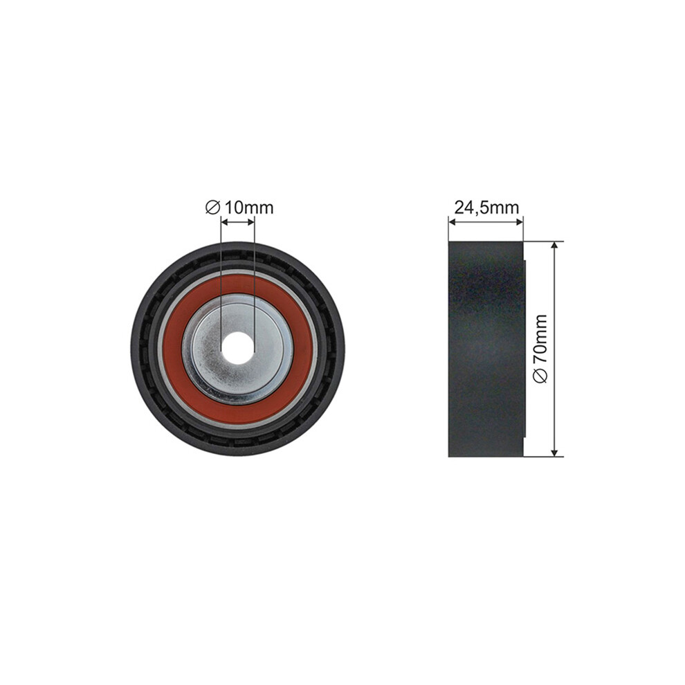 TENSIONER PULLEY VRIBBED BELT RRK-BM-000 FOR BMW 3/E46/5/E9/Convertible/E6/Z/7 - Image 8