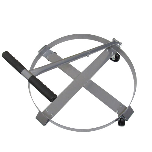 55 Gallon Drum Dolly Trolley with Handle & Caster Wheels (Heavy Duty)