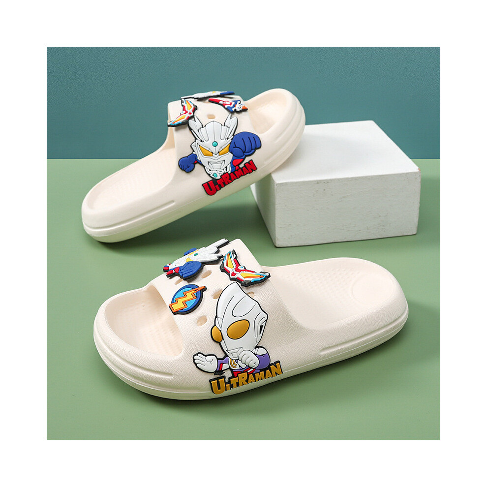 (OffWhite Ultraman,36/37)Adorable chaussons enfant Pikachu respirant antidérapant été intérieur chaussures maison