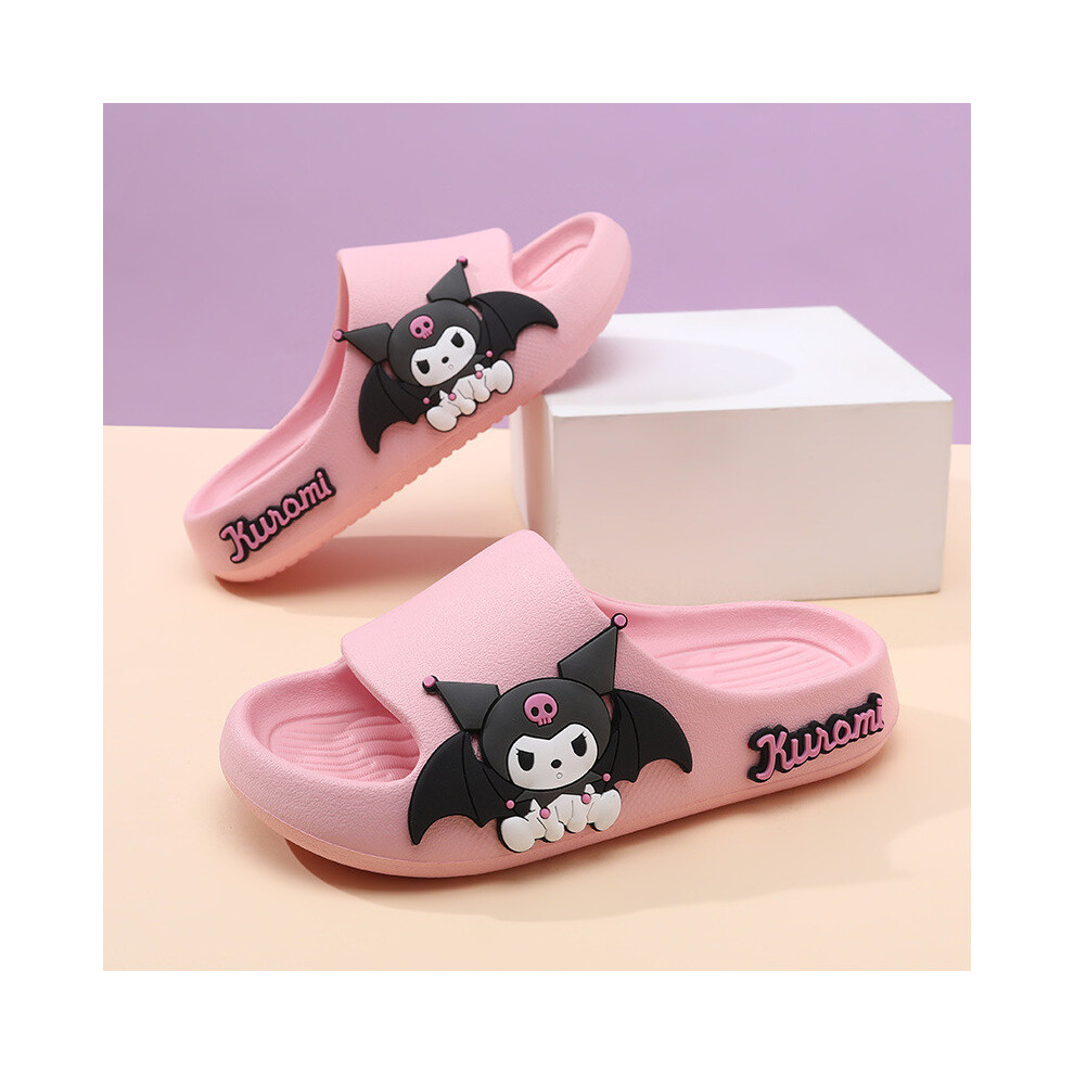(Pink Kuromi,26/27)Chaussons d'été colorés bébé fille rembourrés chaussures Eva pour intérieur et extérieur