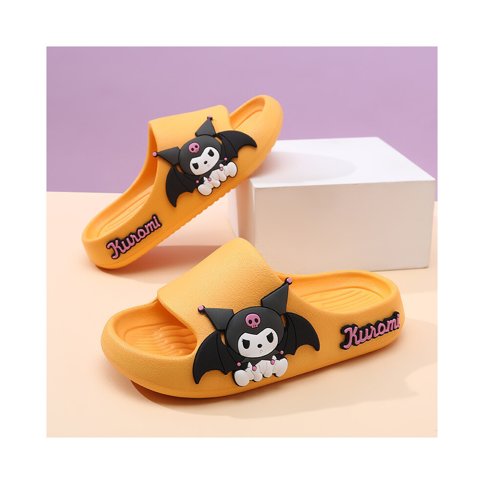 (Yellow Kuromi,26/27)Chaussons d'été colorés bébé fille rembourrés chaussures Eva pour usage intérieur et extérieur