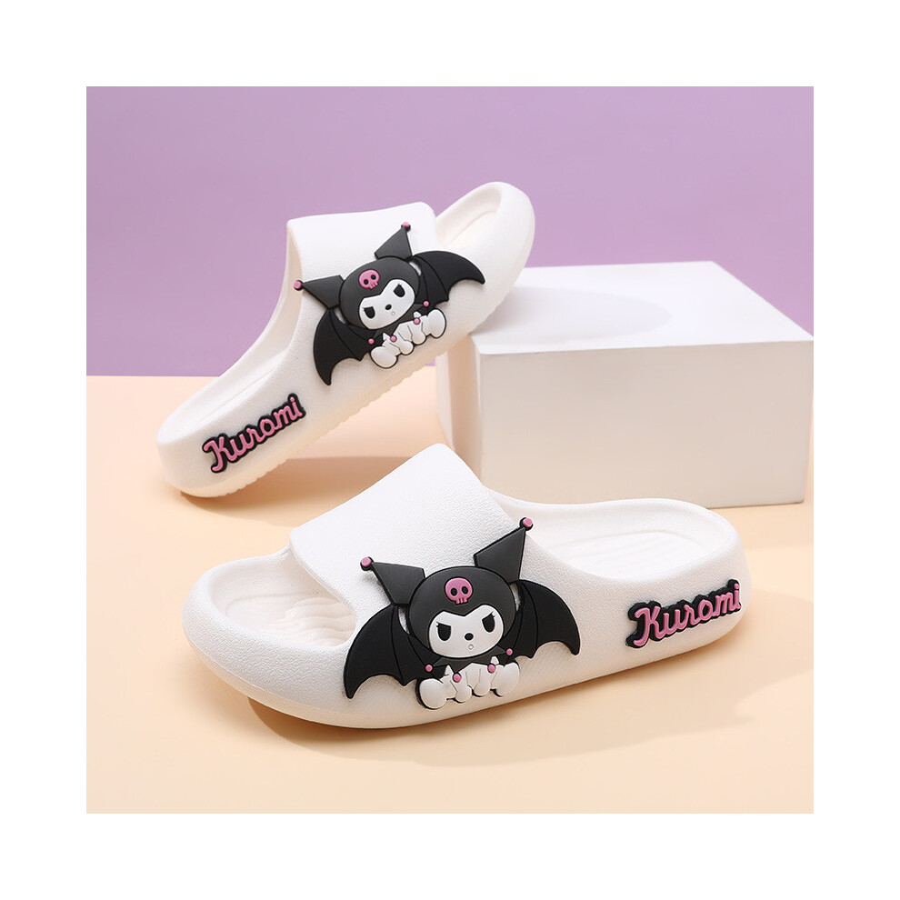 (White Kuromi,32/33)Chaussons d'été colorés bébé fille rembourrés chaussures Eva pour intérieur et extérieur