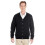 (S,Black)Men's V-Neck Button Cardigan Sweater 1