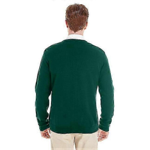 (S,Black)Men's V-Neck Button Cardigan Sweater 1