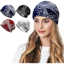 4Pcs Women's Summer Beanie for Men Hat Boho Hats Adult Dwarf Hats Chemo Cap Cancer Headwear Caps Baggy Skull Sleep Cap Nightcap