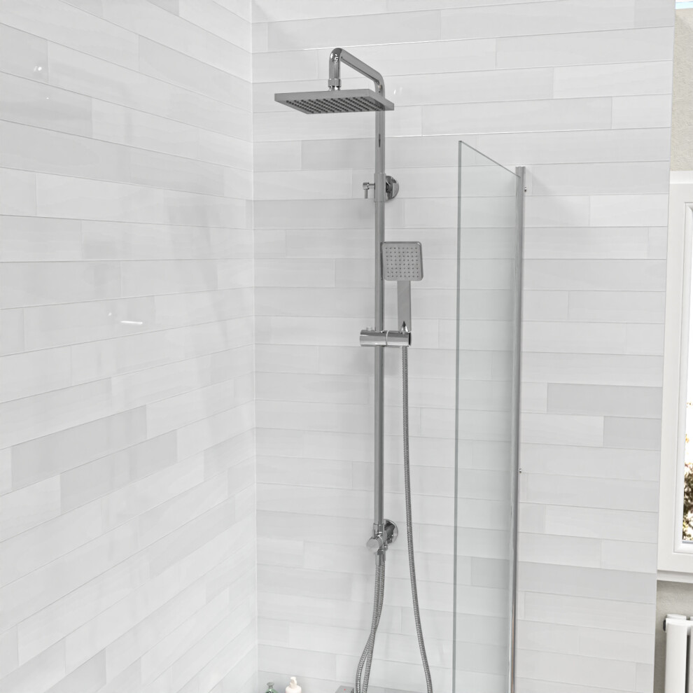 Winstead Exposed Square Shower Single Mode Handset and Riser Rail Kit