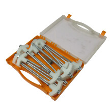 Screw In Awning Tent Pegs with Adaptor X15 Glow In The Dark