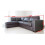 WESTPOINT VENICE BIG CORNER SOFA FAUX LEATHER BROWN LEFT HAND SIDE 2