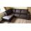 WESTPOINT VENICE BIG CORNER SOFA FAUX LEATHER BROWN LEFT HAND SIDE 3