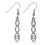 Traigheil Dangle Drop Earrings With Silver Amethyst Stone 1