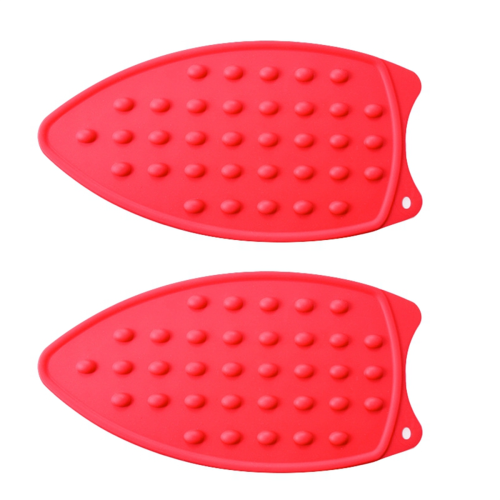 Mini supporto da stiro in silicone resistente al calore, supporto da stiro portatile per viaggi e quilting, rosso 1