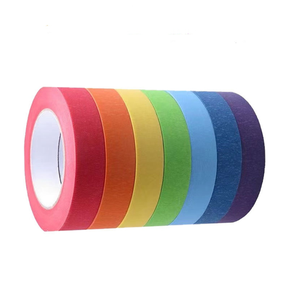 Colored Masking Tape,Colored Painters Tape For Arts And Crafts,Drafting Tape,Craft Paper Tapecolorful Tape,C 4852715929765