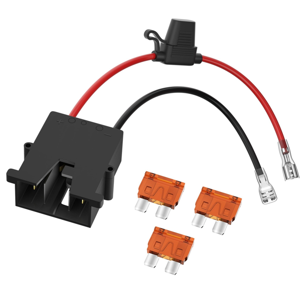 Connecteur de faisceau de câbles de remplacement pour batterie 12 V avec fusibles remplaçables AWG 3
