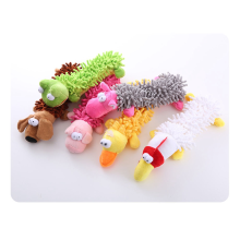 Hond Pluche Geluid Makend Speelgoed Kauwen Tanden Knarsen Trainingsspeelgoed Piepende Interactieve Dweilen Pluizen Puppy Speelgoed, E