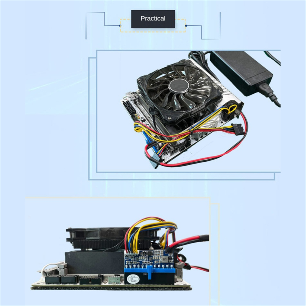 Carte de conversion d'alimentation à prise directe DC-ATX 160 W, alimentation 12 V haute puissance, alimentation PC MINI ITX 24 broches DC vers ATX
