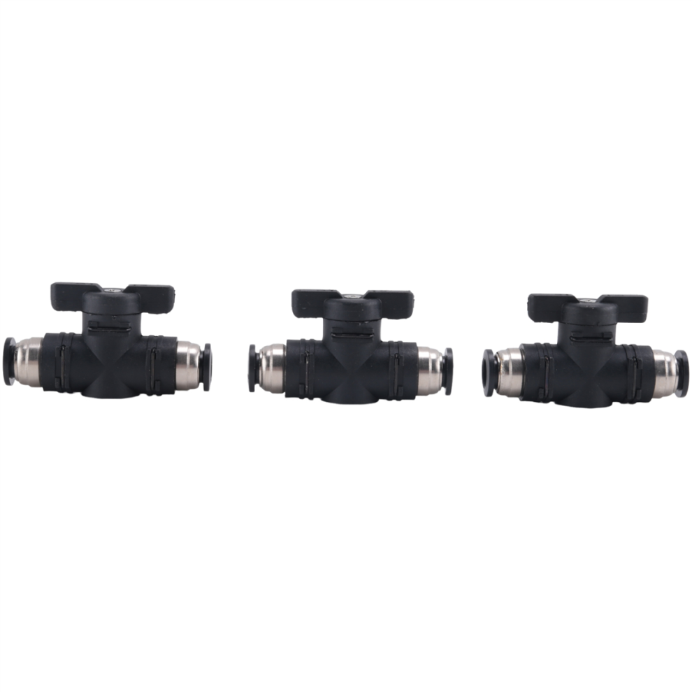 8Mm Push Connect Valve Ball Air Flow Control Quick Tube Fittings 3 Pack 4852715933106