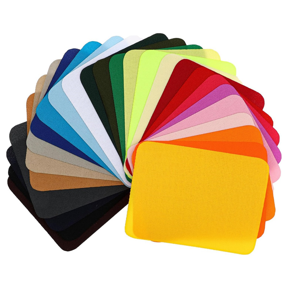 26 stuks strijkpatches voor kledingreparatiesets, veelkleurige stoffen, jeans en kleding