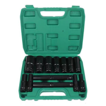 Set di bussole a impatto da 1/2" - 15 pezzi - Bussole metriche (10-32 mm) con design esagonale a 6 punte